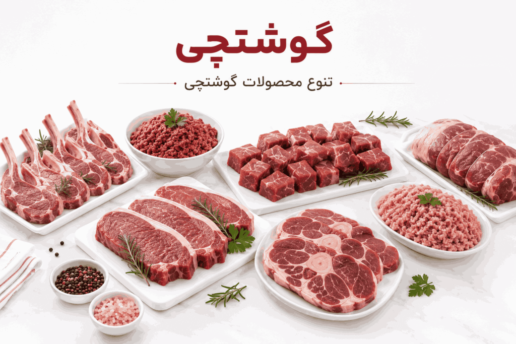 تنوع گوشت و قابلیت سفارشی‌سازی در گوشتچی جهت تامین عمده
