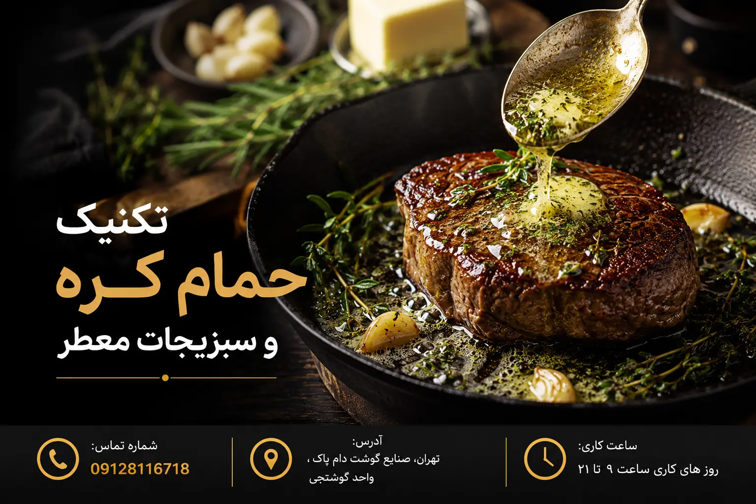 تکنیک حمام کره و سبزیجات معطر