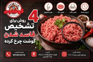 4 روش برای تشخیص فاسد شدن گوشت چرخ کرده